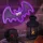 LED Neon Denevér (Lila) – Dekorációs Fénytábla, Halloweenre is!