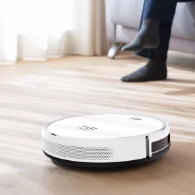 HOME ROBOT RV400 fehér intelligens giroszkópos robotporszívó és felmosó távirányítóval