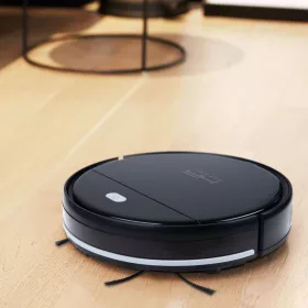HOME ROBOT RV400 fekete intelligens giroszkópos robotporszívó és felmosó távirányítóval