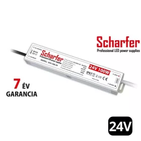   Scharfer vízálló LED tápegység 100W 24V IP67 7 év garanciával