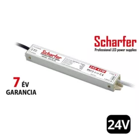   Scharfer vízálló LED tápegység 45W 24V IP67 7 év garanciával