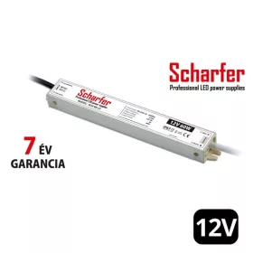   Scharfer vízálló LED tápegység 60W 12V IP67 7 év garanciával
