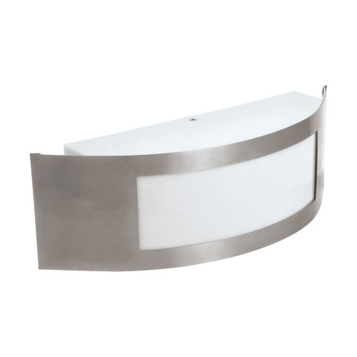 MANGO kültéri íves oldalfali lámpa E27 foglalattal Inox