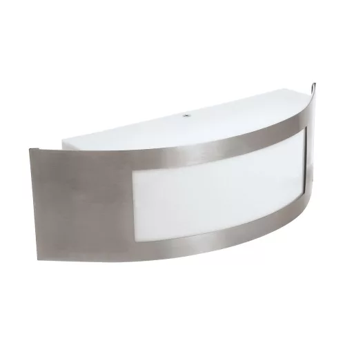 MANGO kültéri íves oldalfali lámpa E27 foglalattal Inox