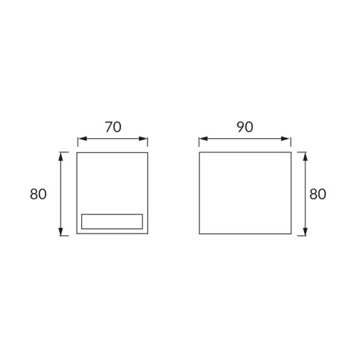 FOREST kültéri fali lámpa GU10 foglalat