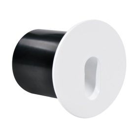   Fehér LED lépcsővilágítás, kör, süllyesztett, természetes fényű, IP44, 75lm