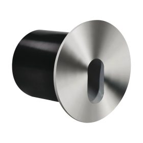   Króm LED lépcsővilágítás, kör, süllyesztett, természetes fényű, IP44, 75lm