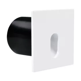   Fehér LED lépcsővilágítás, négyzet, süllyesztett, természetes fényű, IP44, 75lm