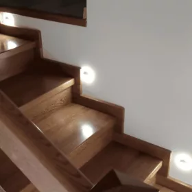   Fehér lépcsővilágítás, LED, kör, süllyesztett, természetes fényű, IP44, 210lm