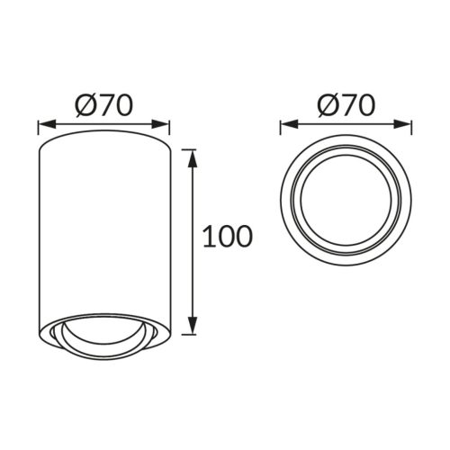 Strühm BEMOL henger spot lámpa GU10 Fehér