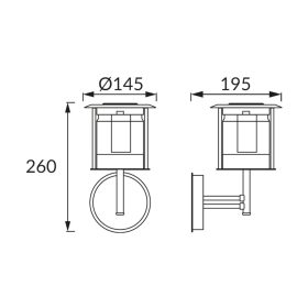 BASTION napelemes fali lámpa 650 lumenes fényerővel, alkonykapcsolóval és mozgásérzékelővel – kültéri LED lámpa