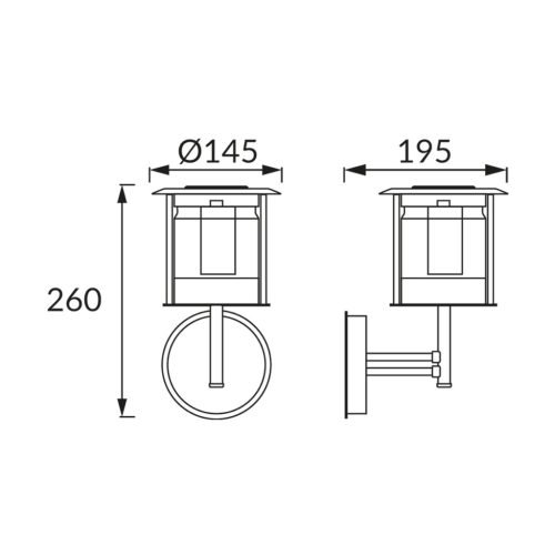 BASTION napelemes fali lámpa 650 lumenes fényerővel, alkonykapcsolóval és mozgásérzékelővel – kültéri LED lámpa