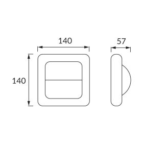 FIDO LED oldalfali lámpa 4W természetes fehér /L