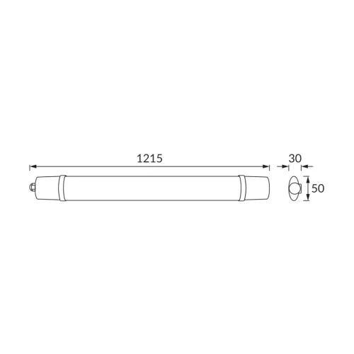 Strühm IBIS 36W IP65 vízálló lineáris LED lámpa 120cm hosszú