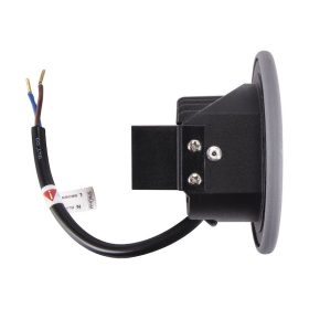   LED lépcsővilágítás, kör, süllyesztett, természetes fényű, IP54, 75lm, szürke