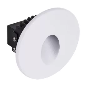   LED lépcsővilágítás, kör, süllyesztett, természetes fényű, IP54, 75lm, fehér
