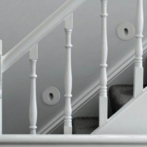 LED lépcsővilágítás, kör, süllyesztett, természetes fényű, IP54, 75lm, fehér