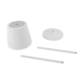   TOGA fehér asztali lámpa újratölthető akkumulátorral 3000-6000K IP54