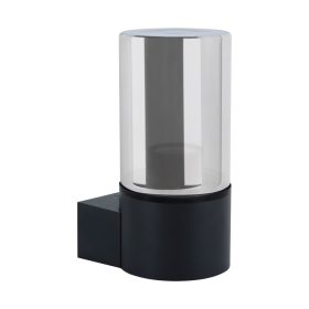   Strühm BERYL C Kültéri Fali Lámpa E27 Foglalat, Ezüstös  Üveg, IP54