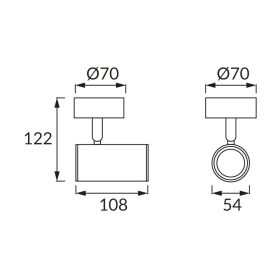 MEGAN SPT mennyezeti spotlámpa GU10 Fehér
