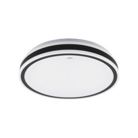 Strühm Aurelia modern fekete keretes kör alakú LED mennyezeti lámpa természetes fehér fénnyel 48cm 48W