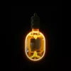 ZERO SERIES dizájn LED izzó E27 4W 200lm O100 borostyán