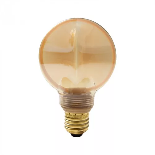 ZERO SERIES dizájn LED izzó E27 4W 200lm G80 borostyán