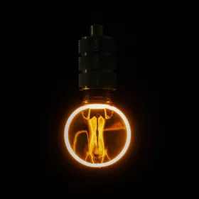   ZERO SERIES dizájn LED izzó E27 4W 200lm G80 füstös üveg