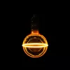Látványos, G130-as (13cm) méretű, borostyánszínű vintage filament LED izzó