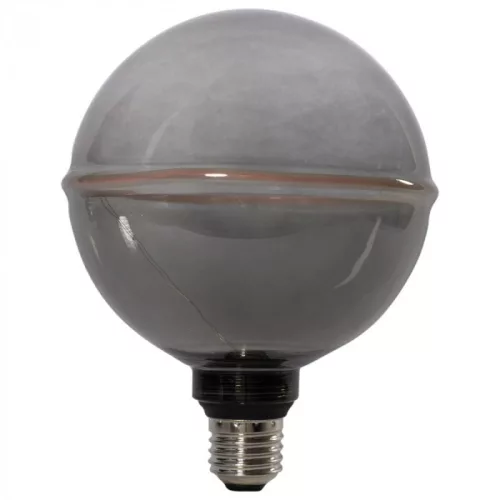 Látványos, G130-as (13cm) méretű, füstüvegű vintage filament LED izzó