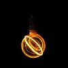Látványos, G130-as (13cm) méretű, borostyánszínű vintage filament LED izzó
