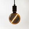 Látványos, G130-as (13cm) méretű, borostyánszínű vintage filament LED izzó