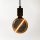 Látványos, G130-as (13cm) méretű, borostyánszínű vintage filament LED izzó