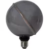 Látványos, G130-as (13cm) méretű, borostyánszínű vintage filament LED izzó