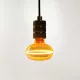 Nagyméretű, borostyánszínű G103 vintage LED izzó egyedi, UFO stílusú filamenttel