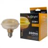 Nagyméretű, borostyánszínű G103 vintage LED izzó egyedi, UFO stílusú filamenttel