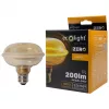 Nagyméretű, borostyánszínű G103 vintage LED izzó egyedi, UFO stílusú filamenttel