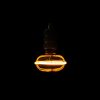 Nagyméretű, füstös üveg színű G130 vintage LED izzó egyedi, UFO stílusú filamenttel