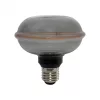 Nagyméretű, füstös üveg színű G130 vintage LED izzó egyedi, UFO stílusú filamenttel