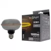 Nagyméretű, füstös üveg színű G130 vintage LED izzó egyedi, UFO stílusú filamenttel