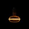 Nagyméretű, füstös üveg színű G130 vintage LED izzó egyedi, UFO stílusú filamenttel
