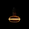 Nagyméretű, füstös üveg színű G130 vintage LED izzó egyedi, UFO stílusú filamenttel