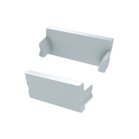   TERRA lépésálló alumínium LED profil véglezáró elem (műanyag, zárt) fehér