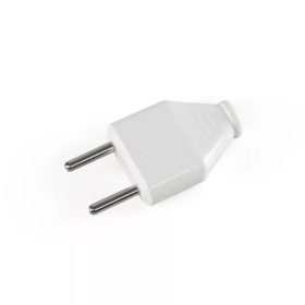 Videx Titanum fehér színű szerelhető lapos dugvilla (földeletlen) 6A terhelhetőséggel