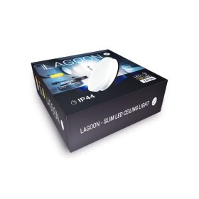   Lagoon vízvédett mennyezeti lámpa 12 W ø230 mm természetes fehér IP44