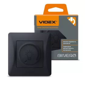   Videx Binera süllyesztett LED fényerőszabályzó 200W 3 év garancia Fekete