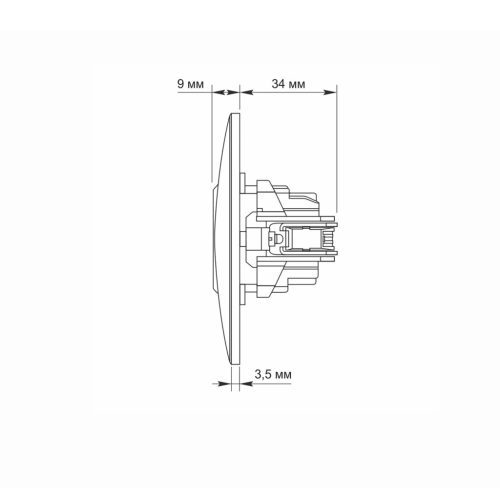 Videx Binera süllyesztett földelt dugalj 3 év garanciával Fehér