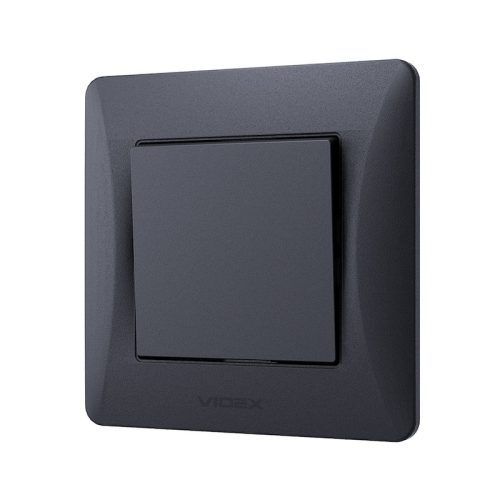 Videx Binera süllyesztett egypólusú kapcsoló 3 év garanciával Fekete