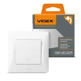   Videx Binera süllyesztett kereszt kapcsoló 3 év garanciával Fehér