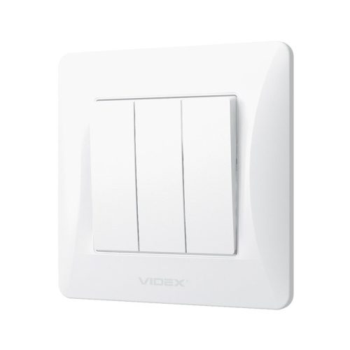 Videx Binera süllyesztett hármas csillár kapcsoló 3 év garanciával Fehér